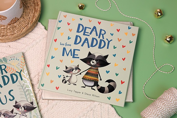 Dear Daddy love from me, gift book from child to parent book cover.